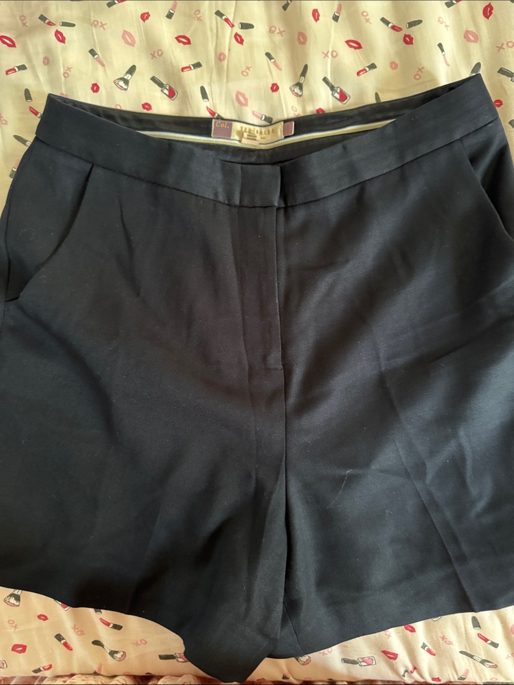 Ted Baker navy lined Tailored Women's Shorts Sz 3 navy